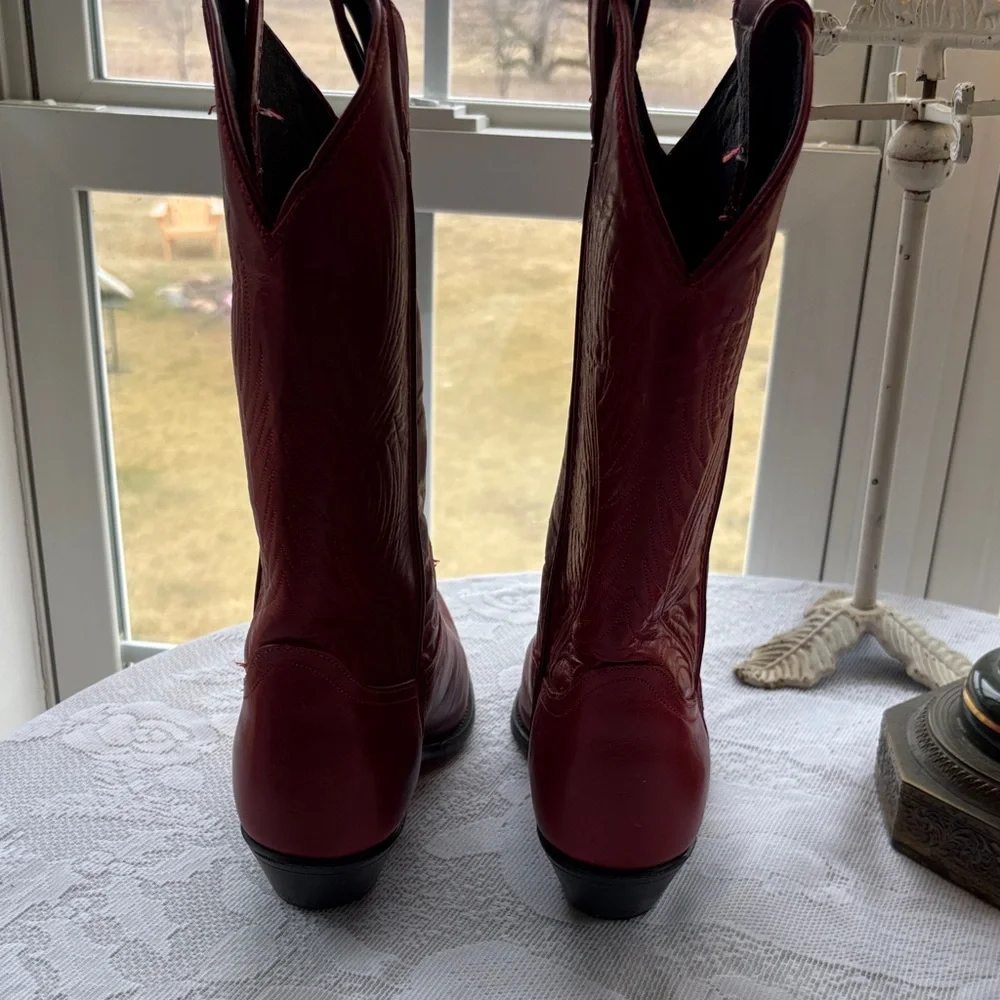 Code West Red Western Cowboy Boots - Picture 8 of 16
